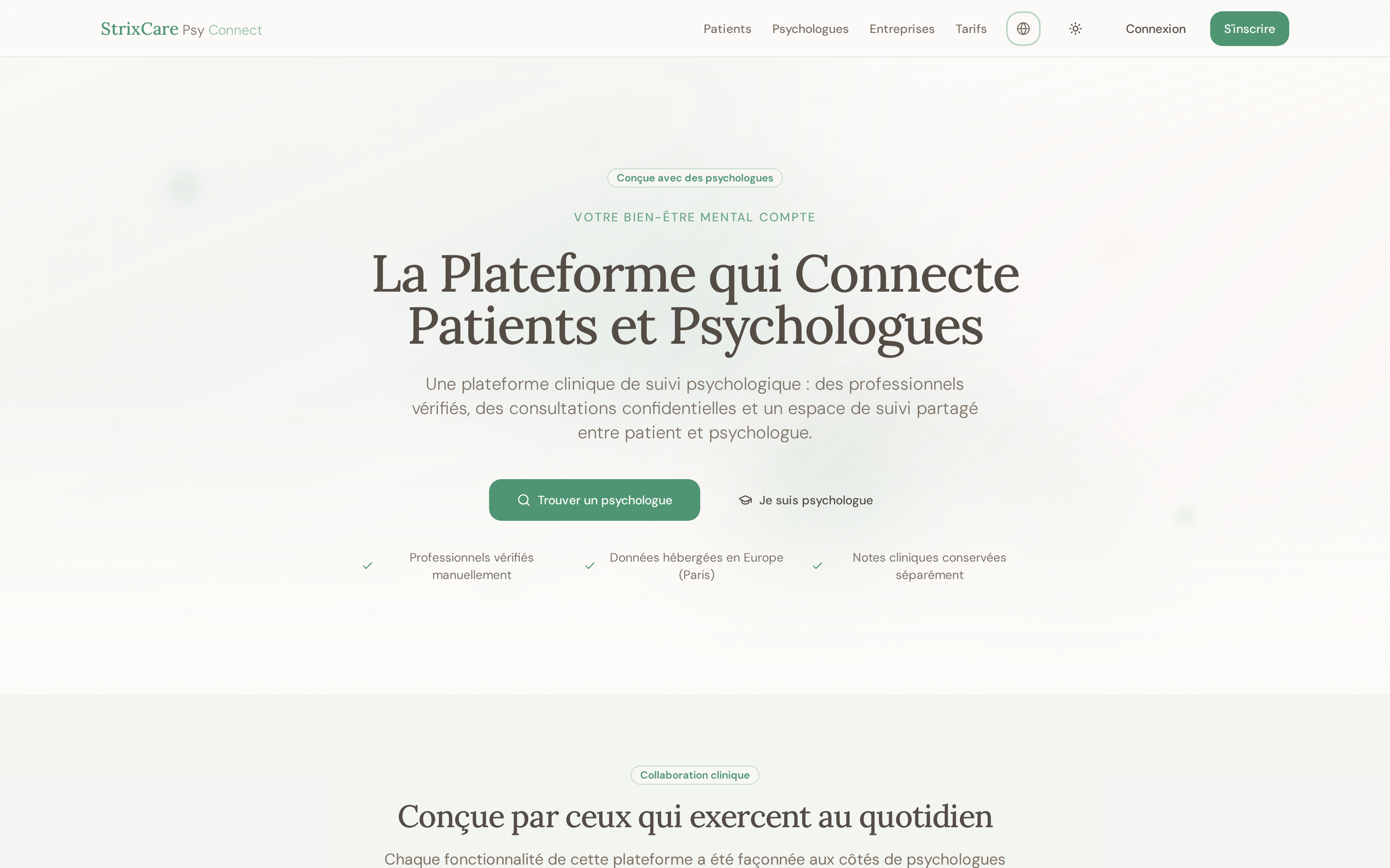 StrixCare Psy Connect — Patients et psychologues sur une même plateforme clinique.
