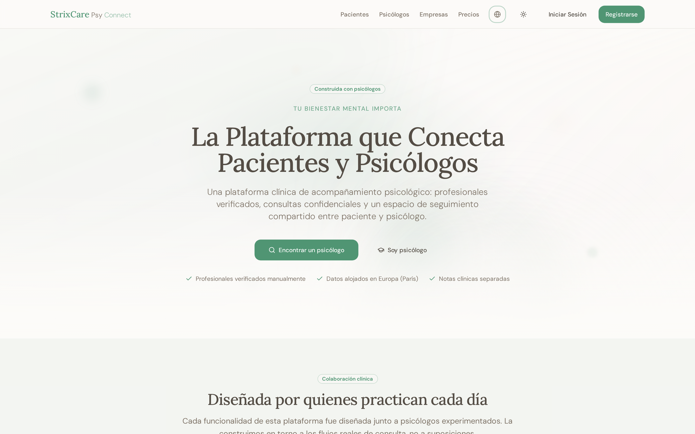 StrixCare Psy Connect — Pacientes y psicólogos en una misma plataforma clínica.